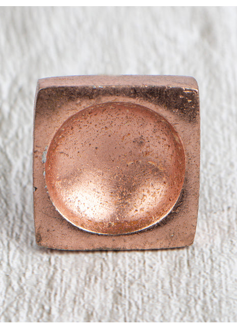 Square Copper Metal Knob
