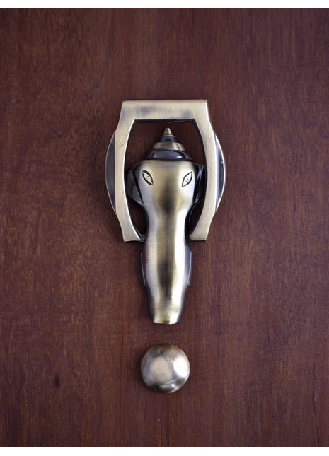 Lord Ganesha Decorative Antique Brass Door Knocker
