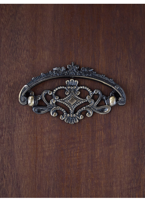 Traditional Design Small Antique Brass Door Handle