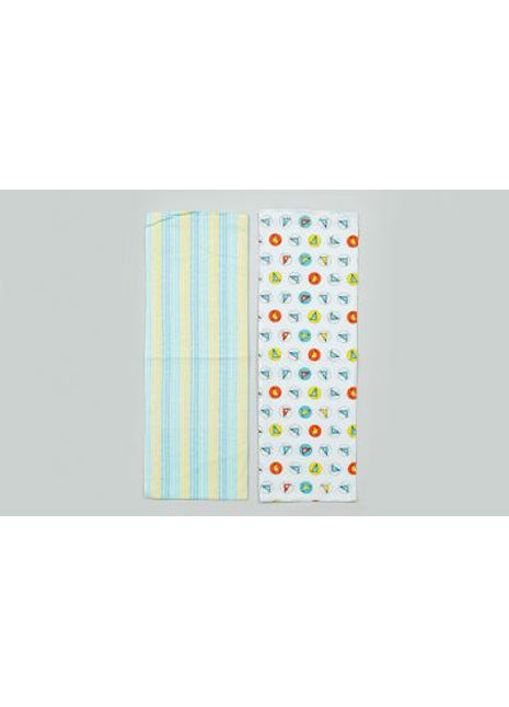 Chun Chun Chidiya Blue Cotton Baby Bedding Set (Set of 6)