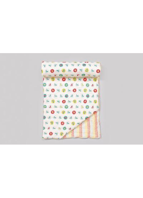 Chun Chun Chidiya Pink Cotton Baby Bedding Set (Set of 6)