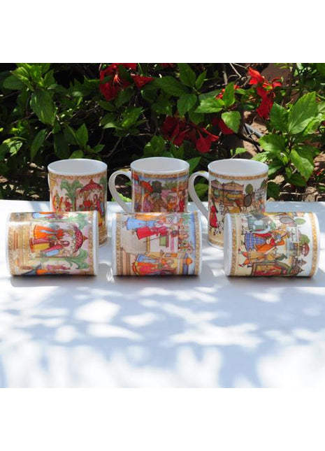 Bone China Wedding Coffee Mug (Set of Six)