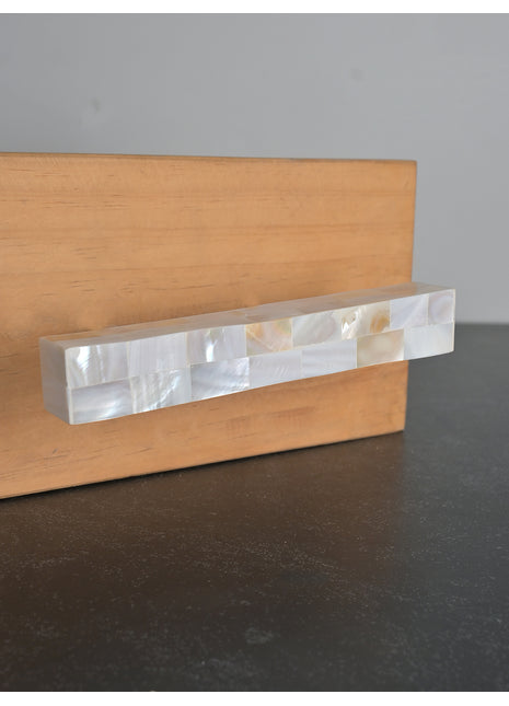 Unique Mother of Pearl Cabinet Pulls, Pulls for Drawers, Cabinet Hardware - Square Shape