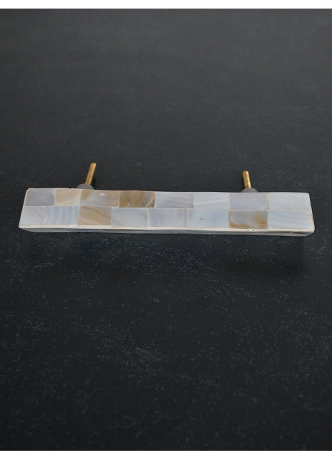 Unique Mother of Pearl Cabinet Pulls, Pulls for Drawers, Cabinet Hardware - Triangle Shape Pull