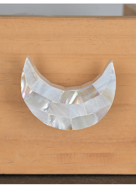 Unique Mother of Pearl Half Moon Shape Cabinet Knob