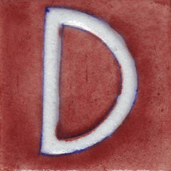 Brown Base White Alphabet Tiles