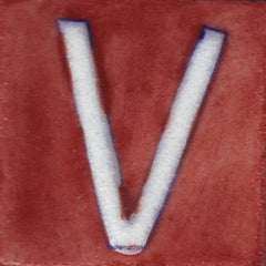 Brown Base White Alphabet Tiles