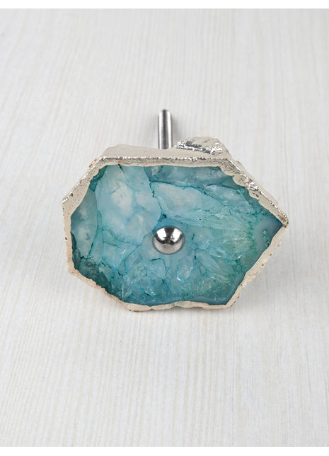 Assorted Shape Turquoise Agate Stone Cabinet Drawer Dresser Knob