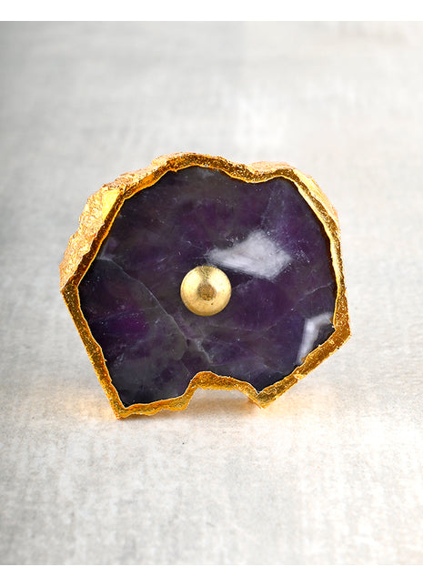 Assorted Shape Purple Agate Stone Amazing Cabinet Drawer Dresser Knob