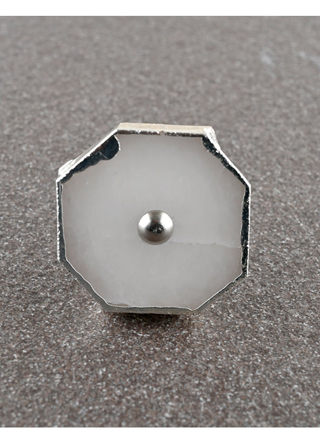 Assorted Shape White Agate Stone Beautiful Cabinet Drawer Dresser Knob