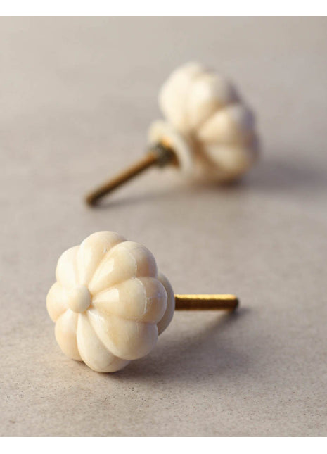 Cream, White Bone Knobs-1