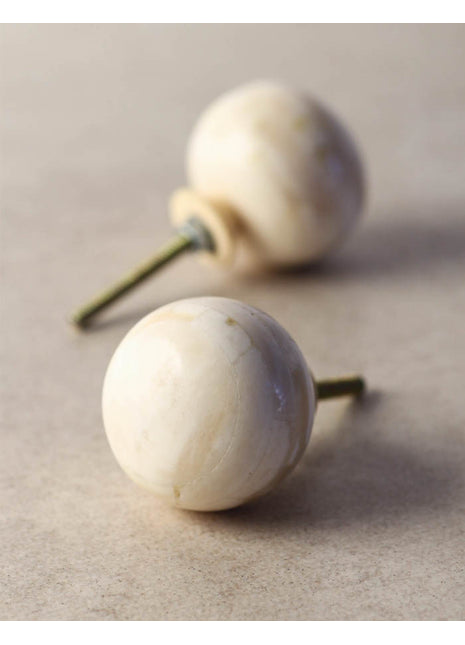 Designer Solid White Resin Bone Drawer Cabinet Knob