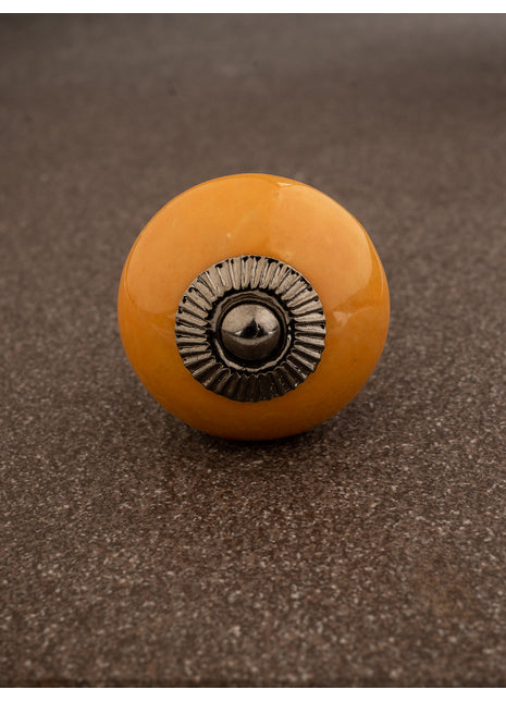 Decorative Solid Yellow Bathroom Cabinet Knob