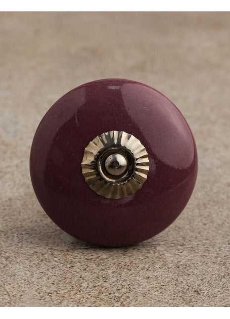 Stylish Maroon Ceramic Kitchen Cabinet Knob