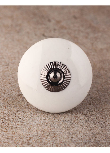 White Ceramic Cabinet knob