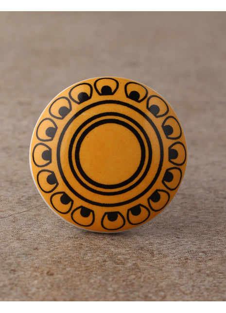 Yellow Design Transfer Door knobs