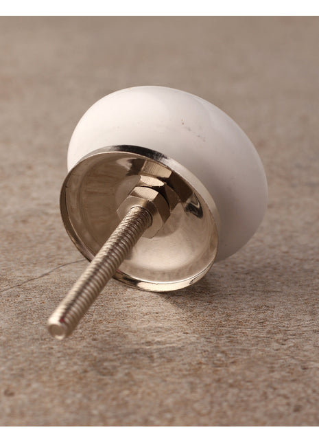 Grey and White Transfer Flat Door Knobs