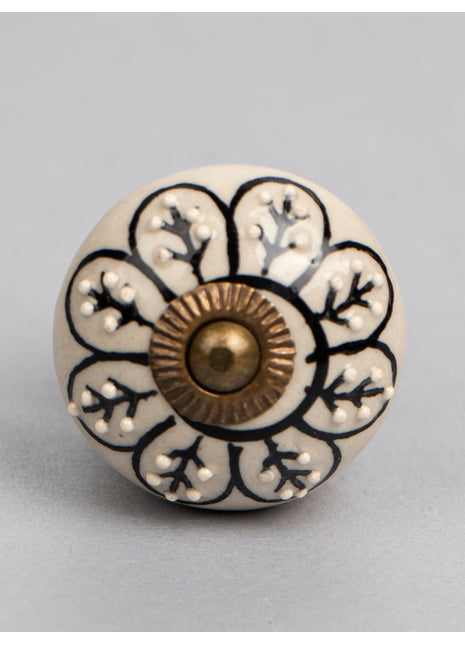 Black design Ceramic Cabinet Knob