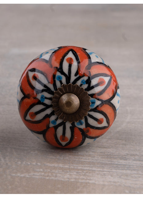 Decorative Round Shape Multicolor Kitchen Cabinet Dresser Drawer Knob