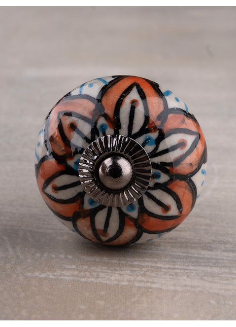 Decorative Round Shape Multicolor Kitchen Cabinet Dresser Drawer Knob