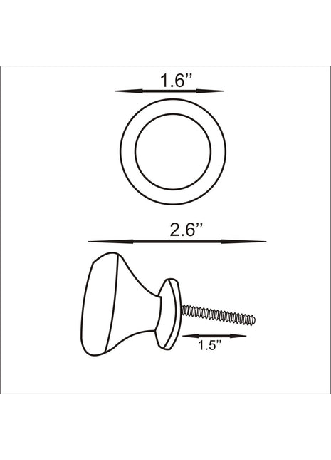 Handmade Round Multi Color Ceramic Knob