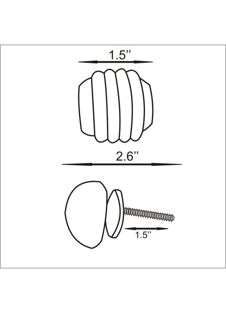 Handmade White Embossed Ceramic Knob