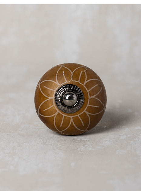 Brown Cabinet Ceramic Knob