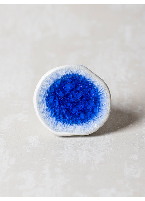 Blue Ceramic Cabinet Knob