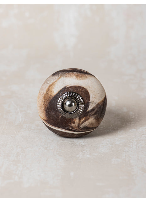 Brown Shade Ceramic Cabinet Knob