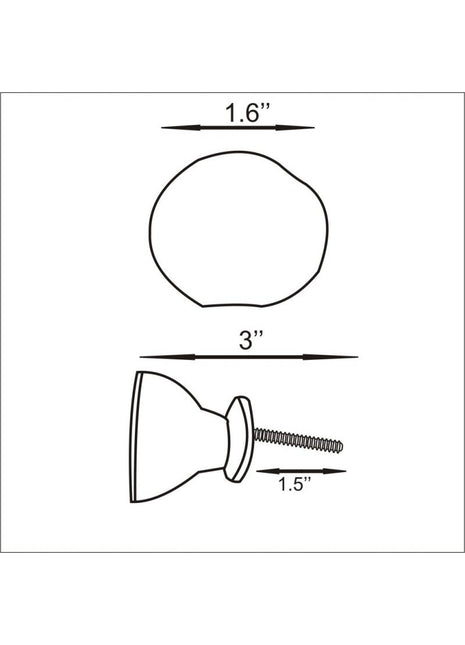 Orange Shade Ceramic Cabinet Knob