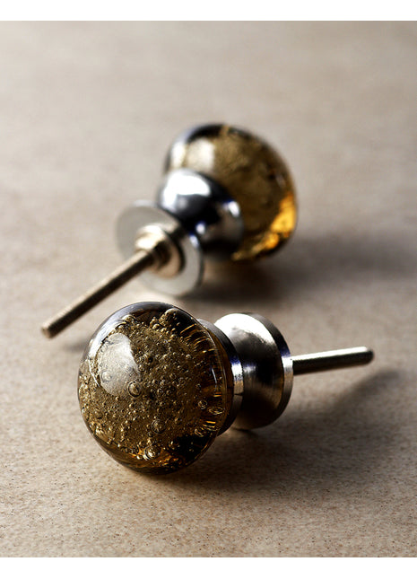 Stylish Dusty Brown Bubble Glassware Kitchen Cabinet Knob