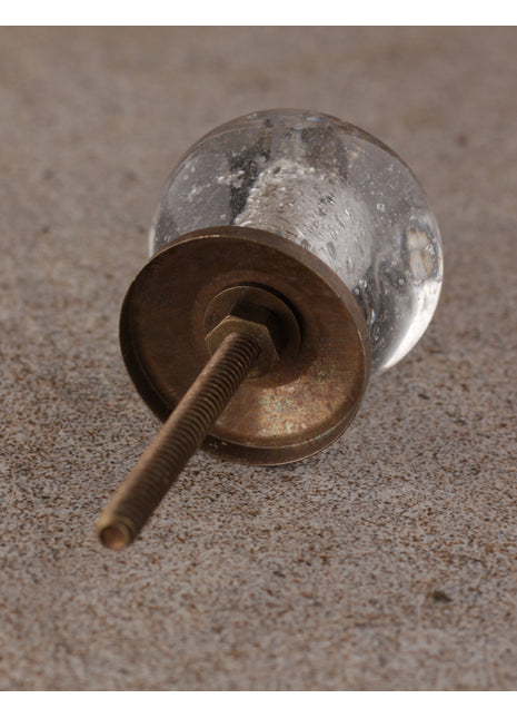 Stylish Clear Transparent Round Glass Dresser Cabinet Knob