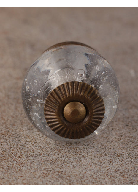 Stylish Clear Transparent Round Glass Dresser Cabinet Knob