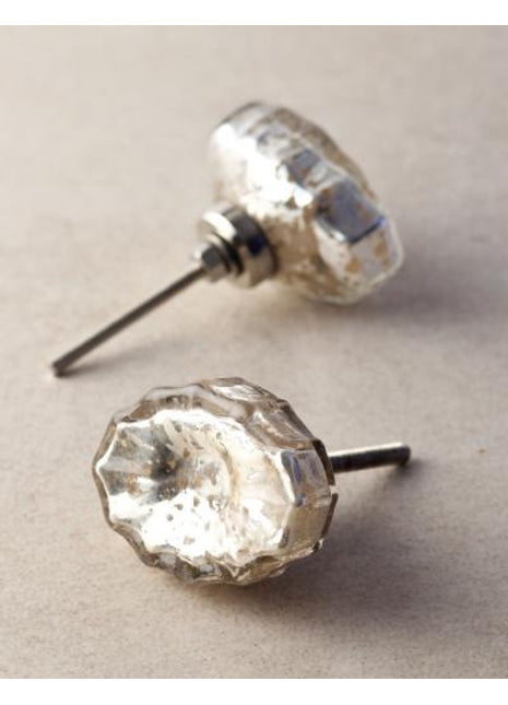 Unique Silver Metallic Kitchen Cabinet Knob