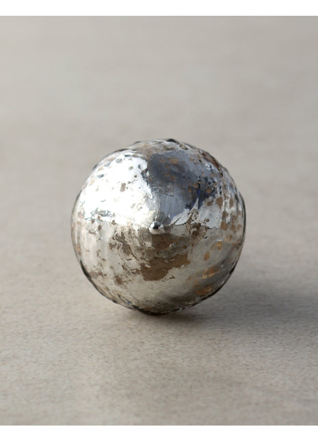 Antique Glass Metallic Round Silver Drawer Cabinet Knob