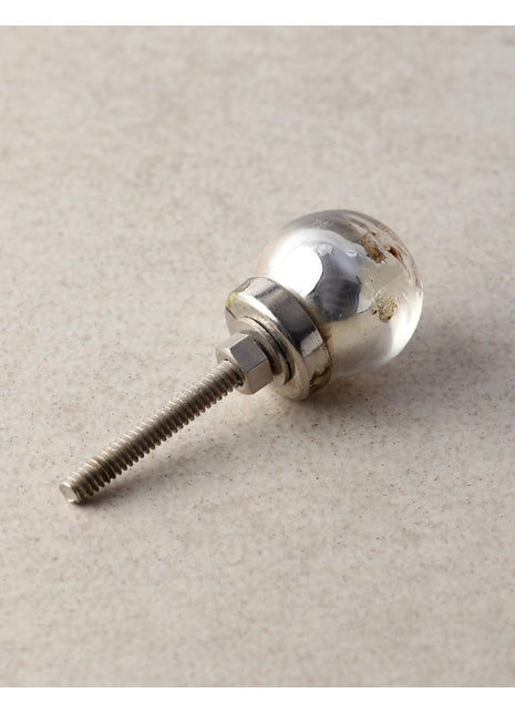 Elegant Round Shaped Silver Metallic Door Knob
