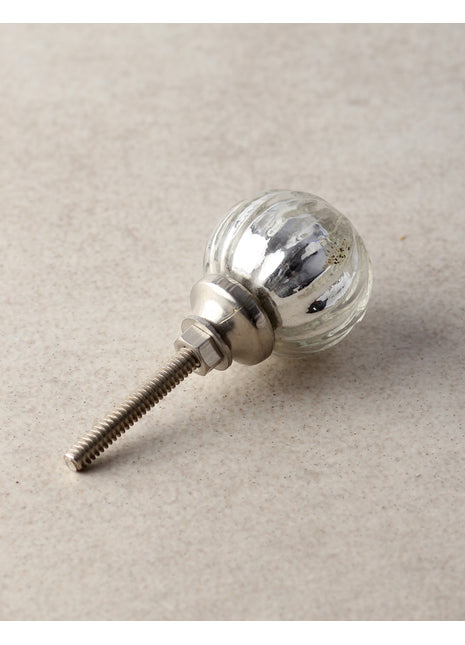 Designer Metallic Silver Kitchen Cabinet Knob