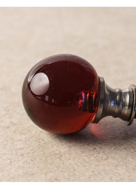 Cheery Round Shaped Glass Kitchen Cabinet Knob