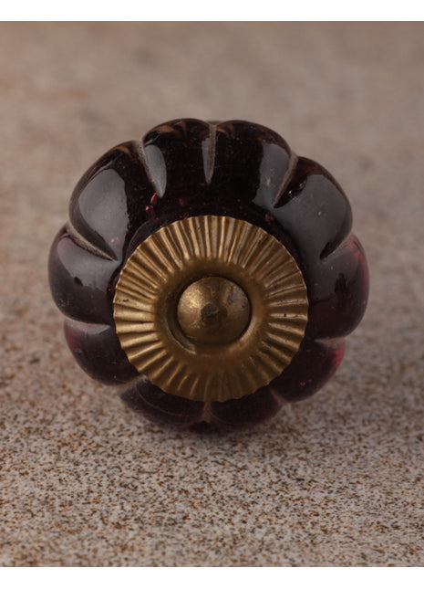 Brown Flower Shaped Ceramic Kitchen Cabinet Knob