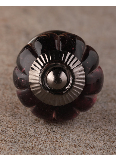 Brown Flower Shaped Ceramic Kitchen Cabinet Knob