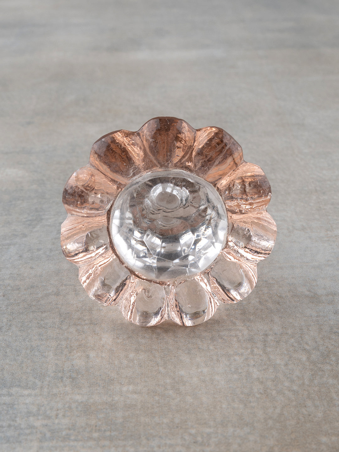 Light Pink Glass Daisy Flower Jewelry Box Knob Silver Light Pink Glass Daisy Flower Jewelry Box Knob Silver