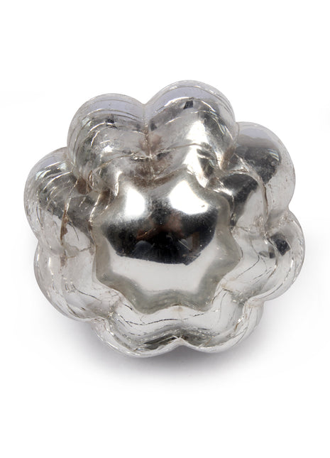 Flower Shaped Silver Antique Metallic Dresser Cabinet Knob