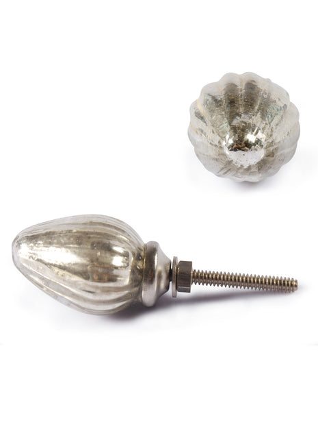 Stylish Metallic Silver Drawer Cabinet Knob