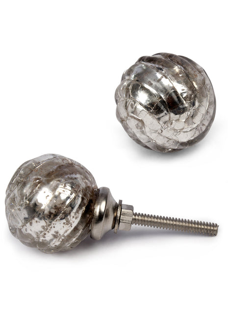 Designer Metallic Silver Kitchen Cabinet Knob
