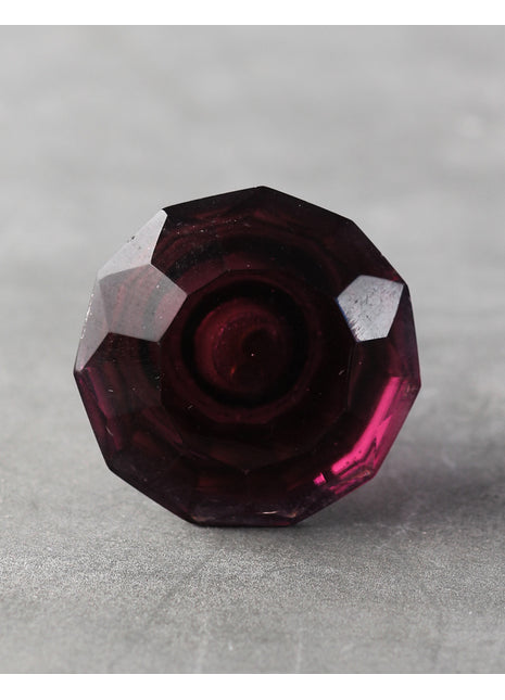 Wine Spiral Diamond Cut Mushroom Dresser Cabinet Knob