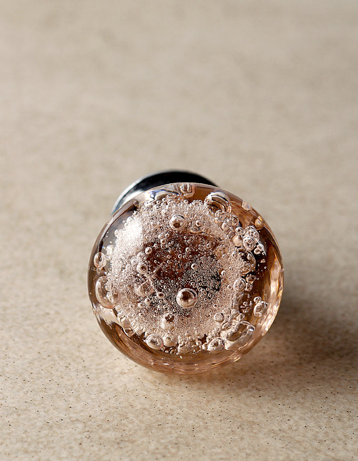 pink glass knobs for dresser Sea Glass Pink Cabinet Knobs