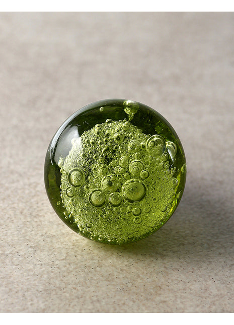 Crystalline Green Bubble Glassware Kitchen Cabinet Knob