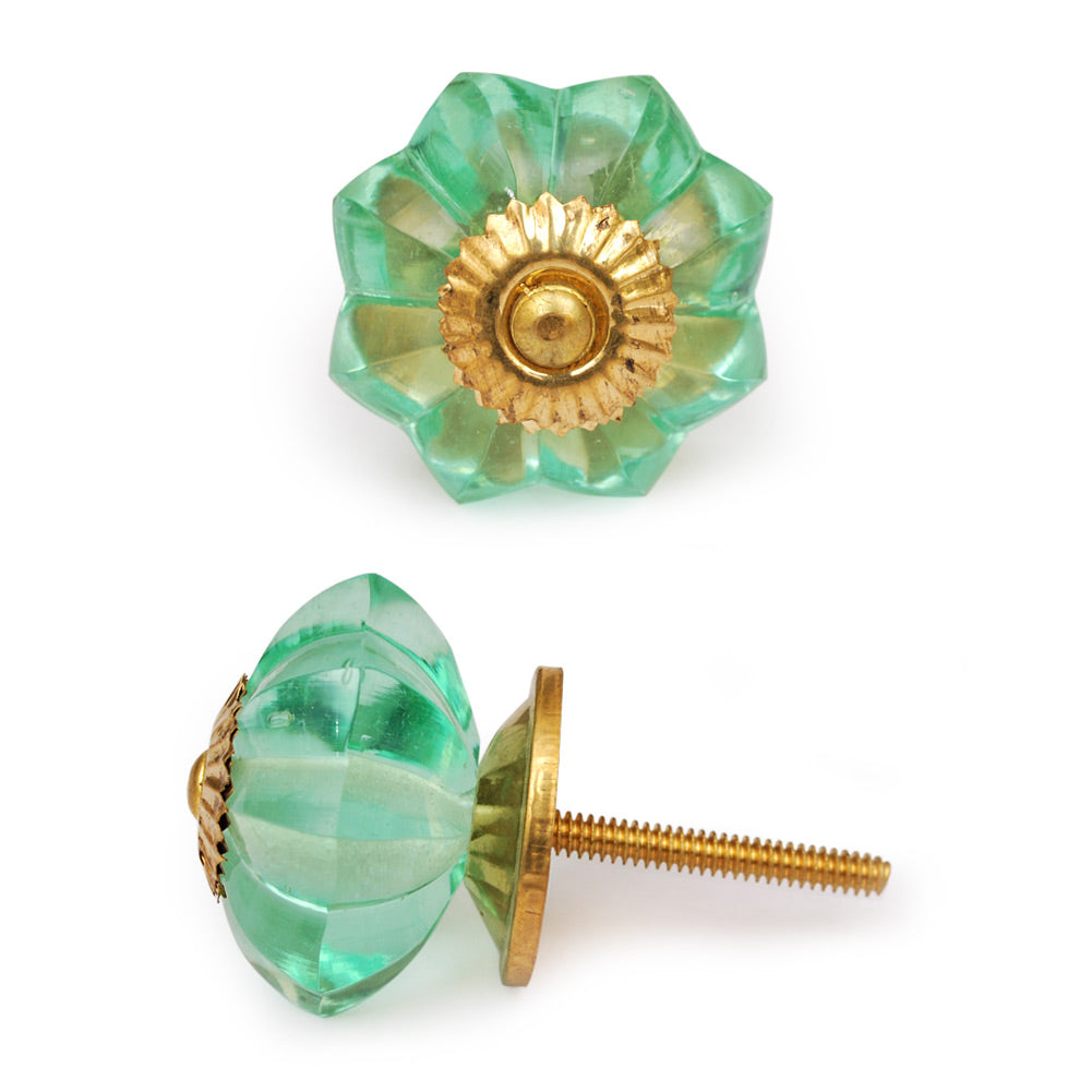 Well Designed Floral Green Glass Dresser Cabinet Knob Brass Well Designed Floral Green Glass Dresser Cabinet Knob Brass