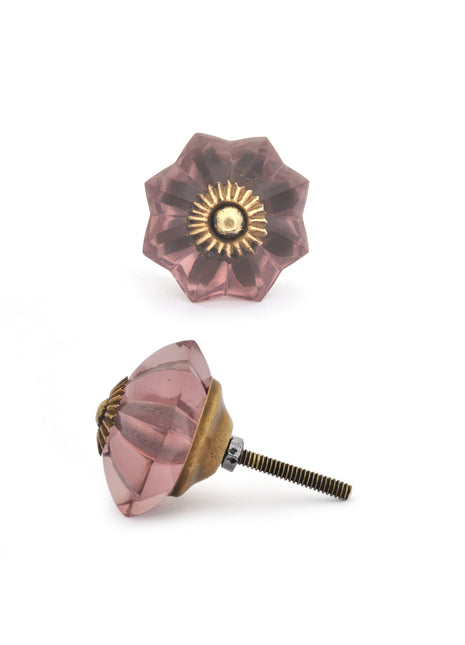 Floral Purple Royal Door Knob