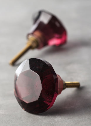 Wine Glass Diamond Cut Mushroom Shaped Door Knob (X-Large)